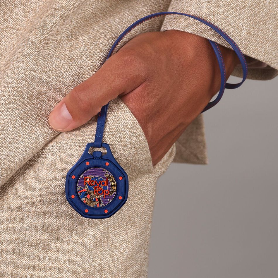 Royal Pop worn as a pocket watch